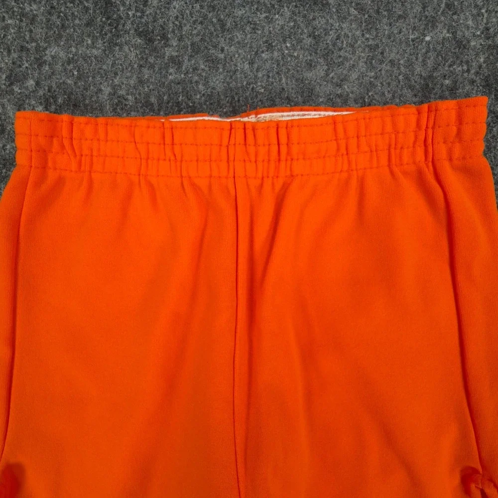 Yale Vintage 70s Athletic Shorts Mens XS Orange Nylon Deadstock New